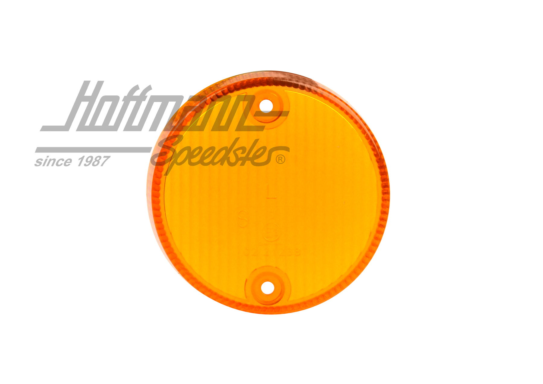 Glass, side marker light, yellow, left                                                              