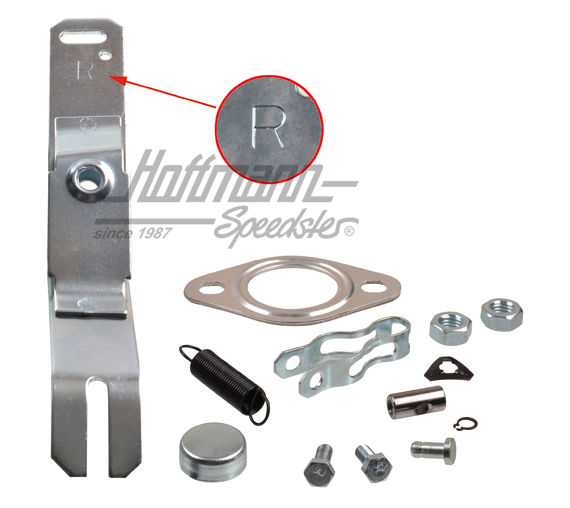 Attachment kit, heat exchanger, right | 043 298 148 A | 020-0104-02