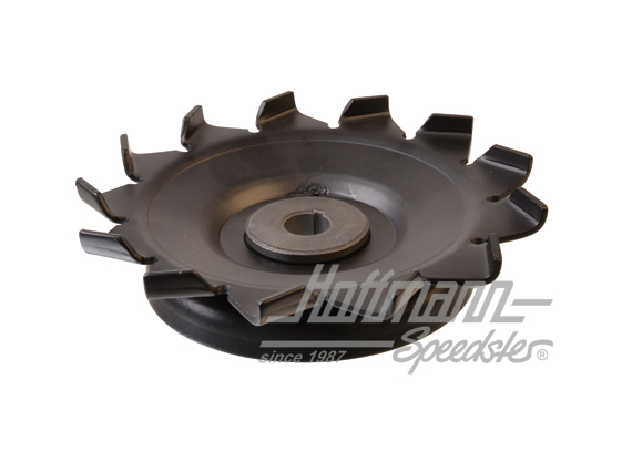 Alternator pulley, with fan wheel, black                                                            