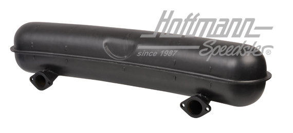 Sports exhaust, sheet steel, 2x75mm, 66-73                                                          