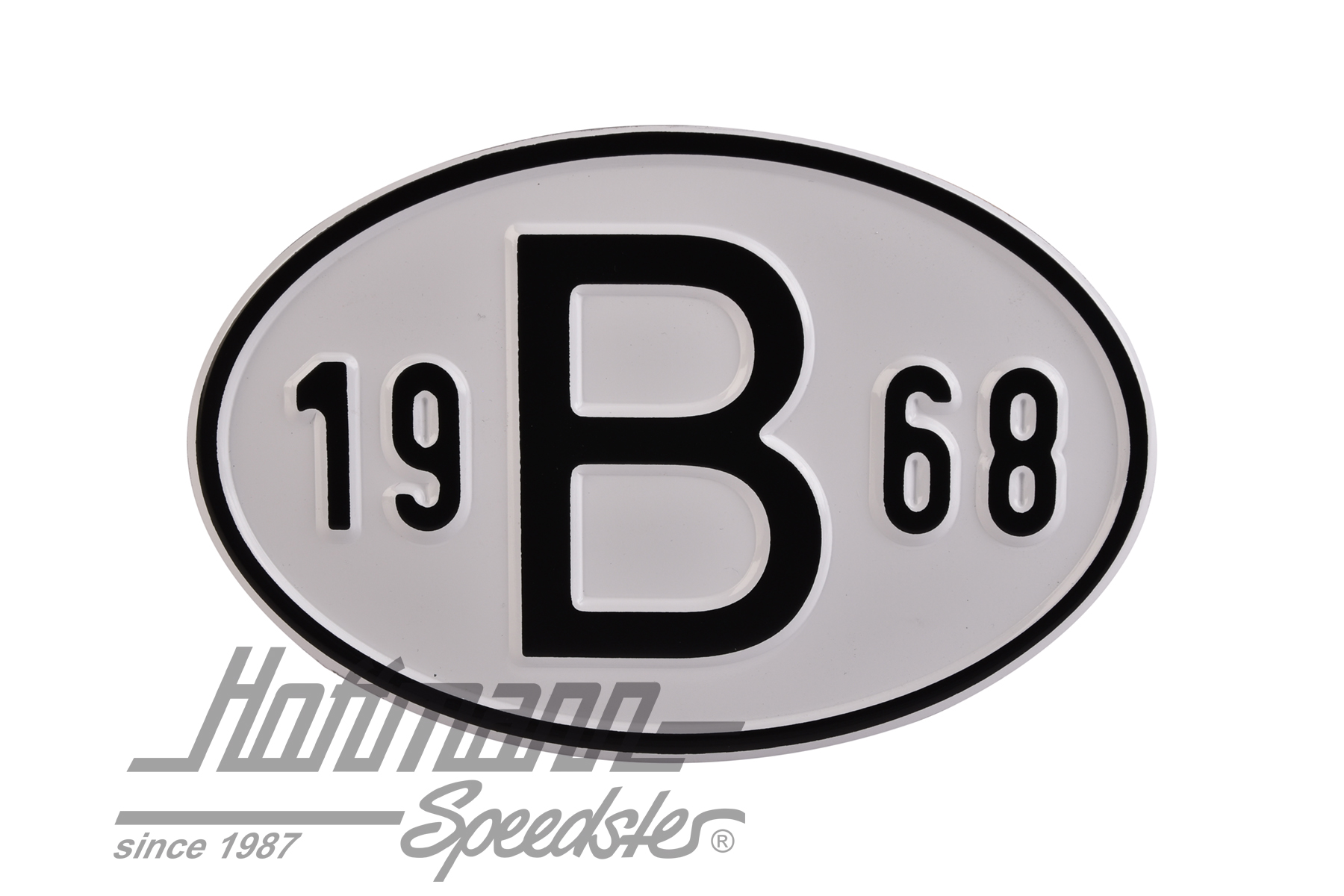 Nationality plate "B", alu, with year 1968 |  | 020-2397-68
