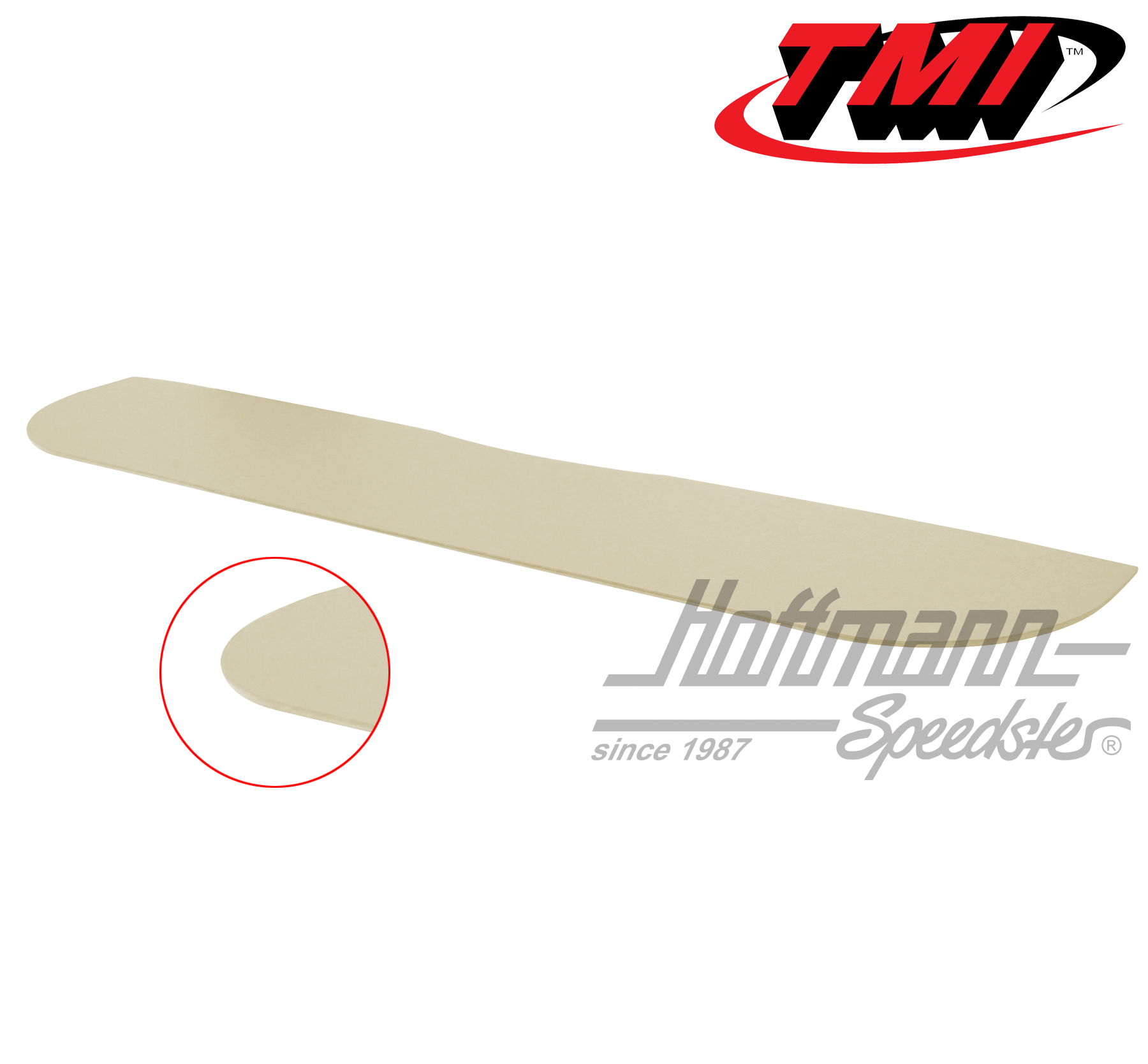 Bench backing panel, upper, .62-.67, off-white | 10-2140-15 | 098-0716-04