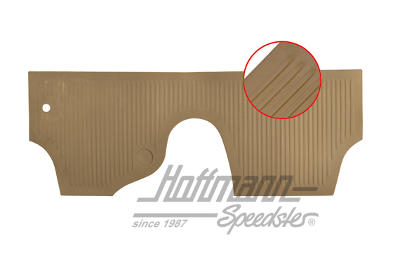 Rubber mat, splash wall, -7.59, brown | 111 863 107 BN | 020-5451-06