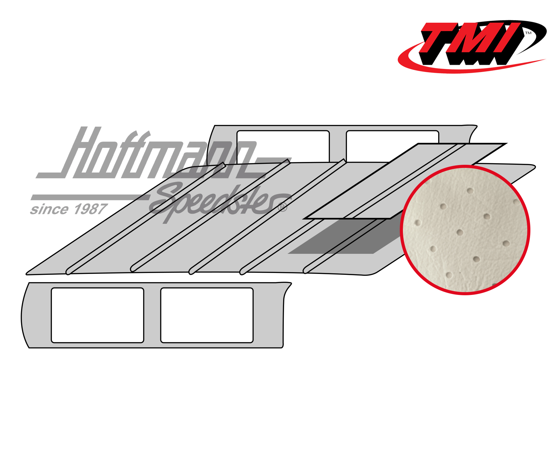 Headliner, Variant, SSR, perforated, off-white | 20-3112-44 | 069-9760