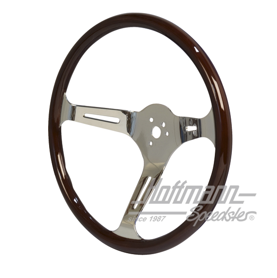Steering wheel, wood (dark), Empi 380/23mm                                                          