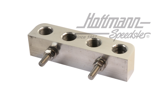 Spark-plug support, polished aluminium                                                              