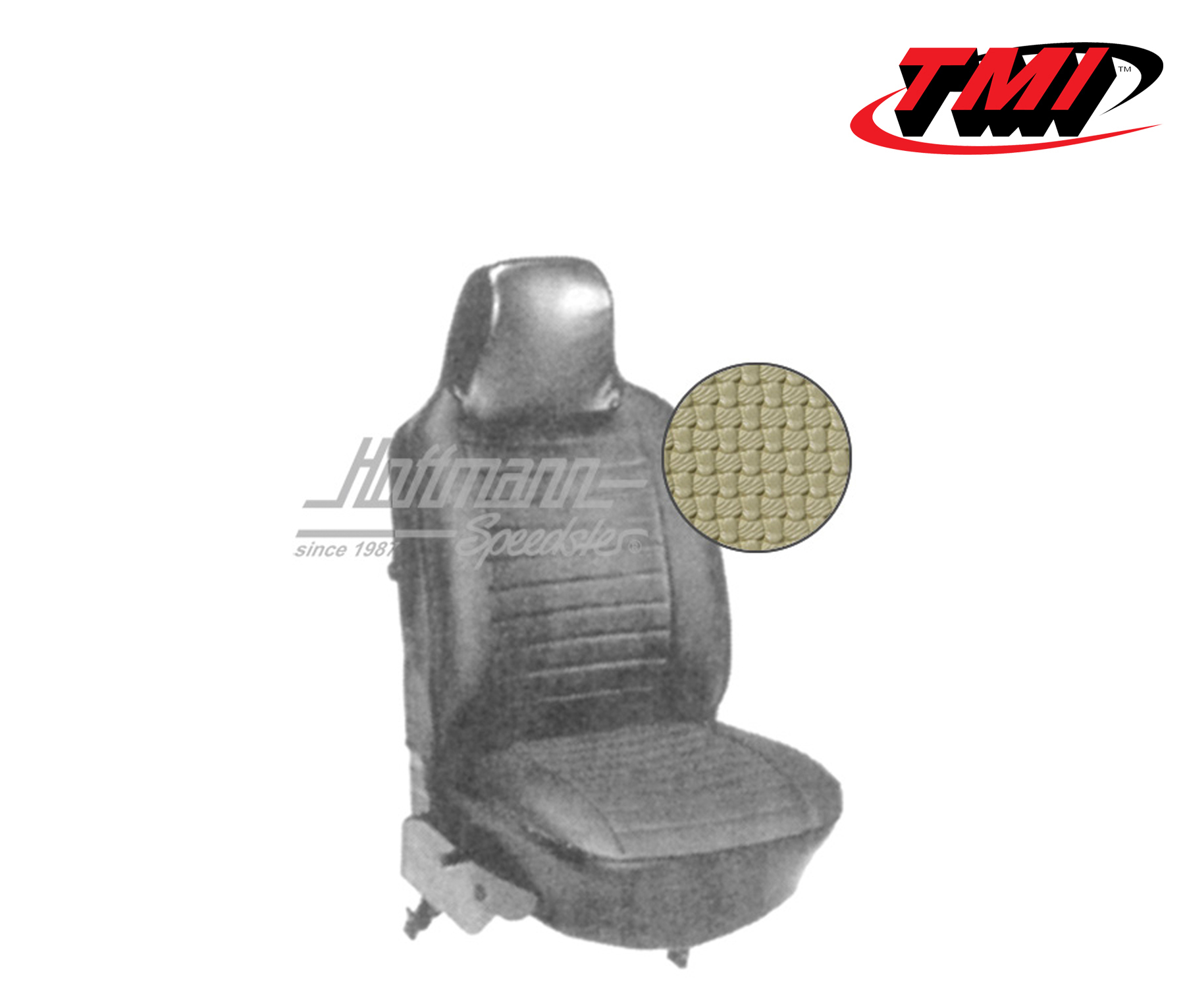 Seat upholstery, Sedan, 8.72-7.73, Basketweave, beige | 43-1127-04 | 055-5230