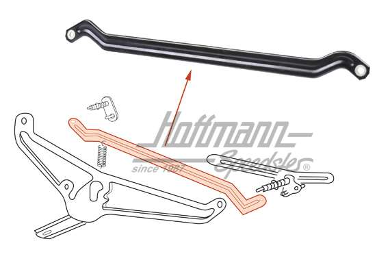 Connecting rod, wiper linkage, 8.67-, | 111 955 305 D | 020-4809-41
