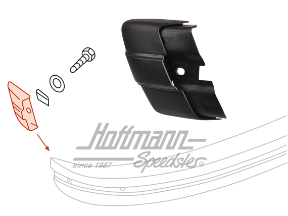 Bumper guard, rear, USA, left                                                                       