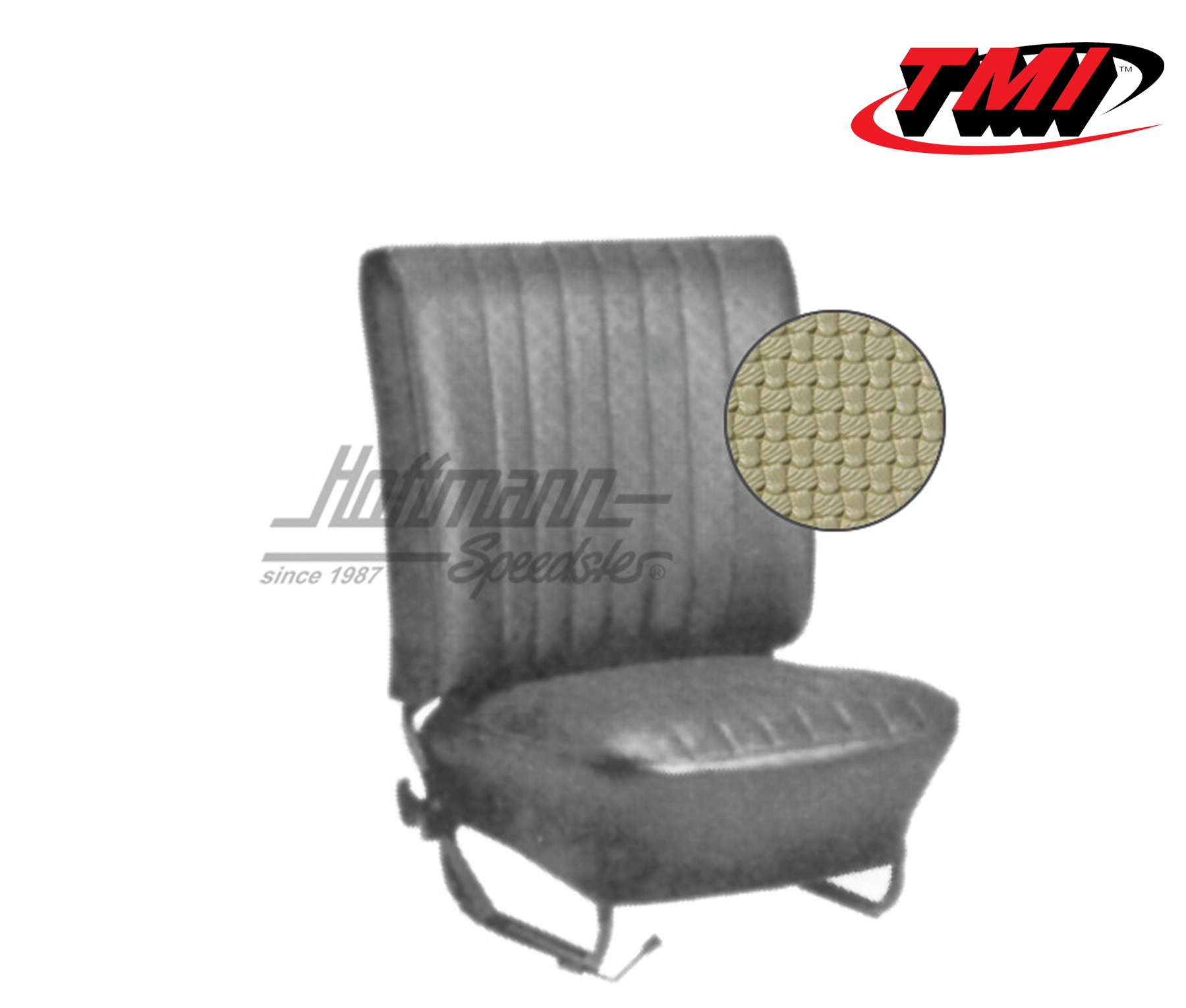 Seat upholstery, Sedan, 8.64-7.67, Basketweave, beige | 43-1124-04 | 055-5530