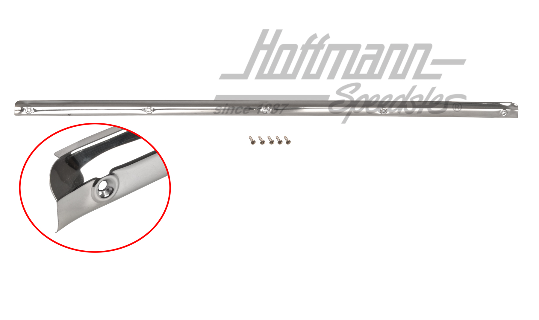 Sill trim to carpet, 65-67, stainless steel | 901 551 419 00 | 512-0038-10