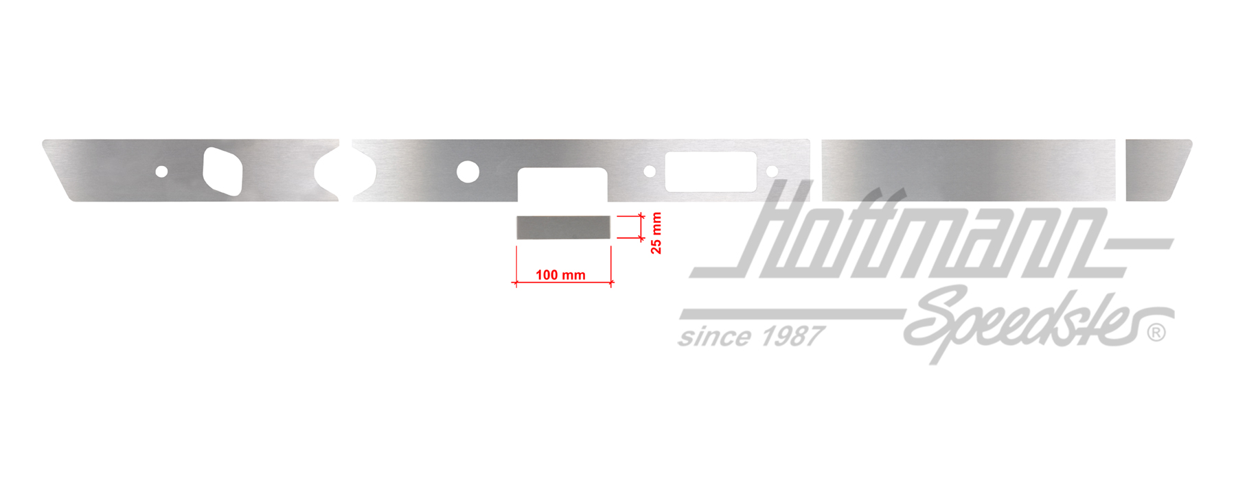 Cover, dashboard, 911, 100x25mm | 901 552 041 52  Satz 1 | 580-0010-25