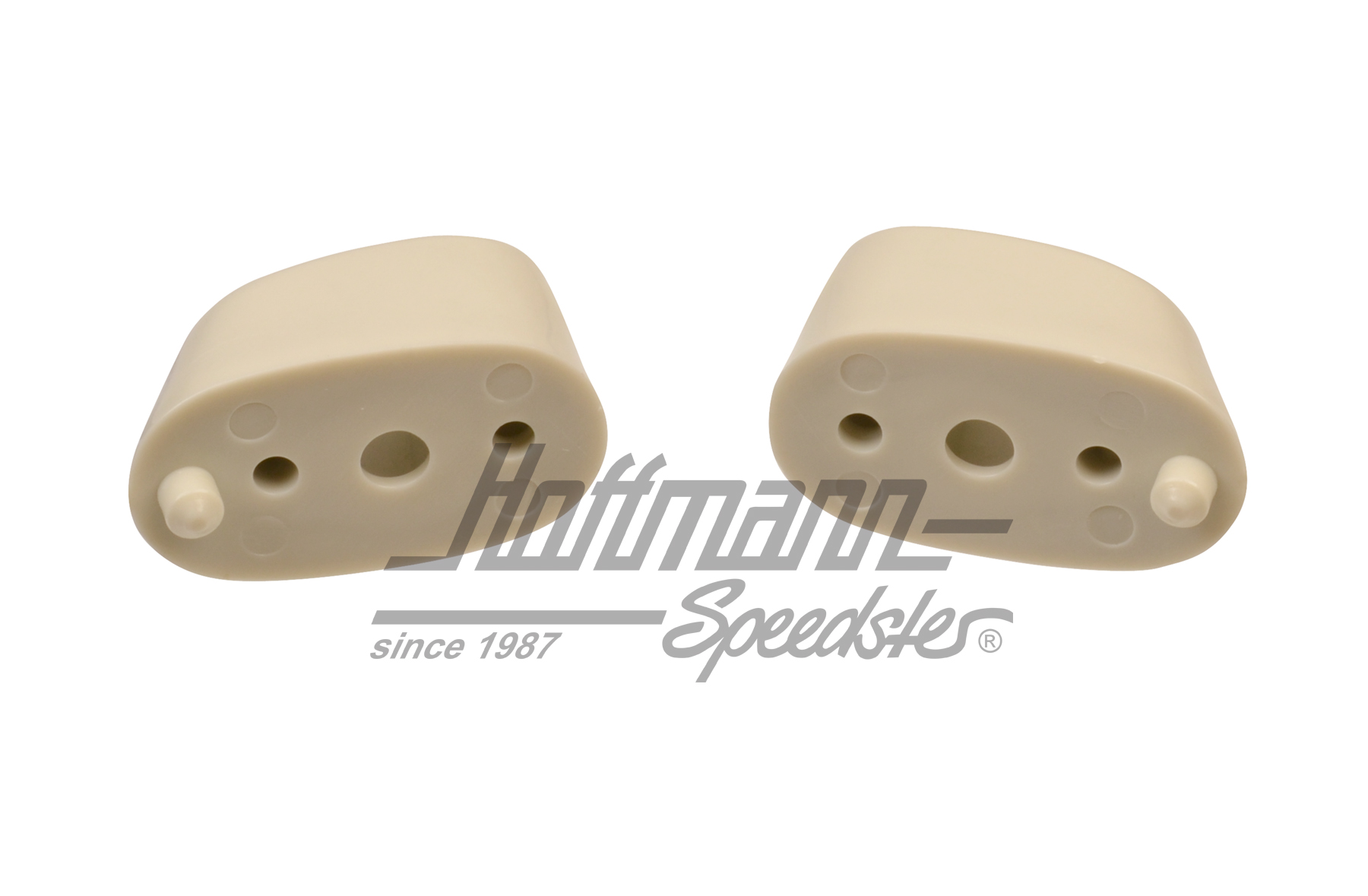 Sun visor clip, 64-67/67-79, ivory white                                                            