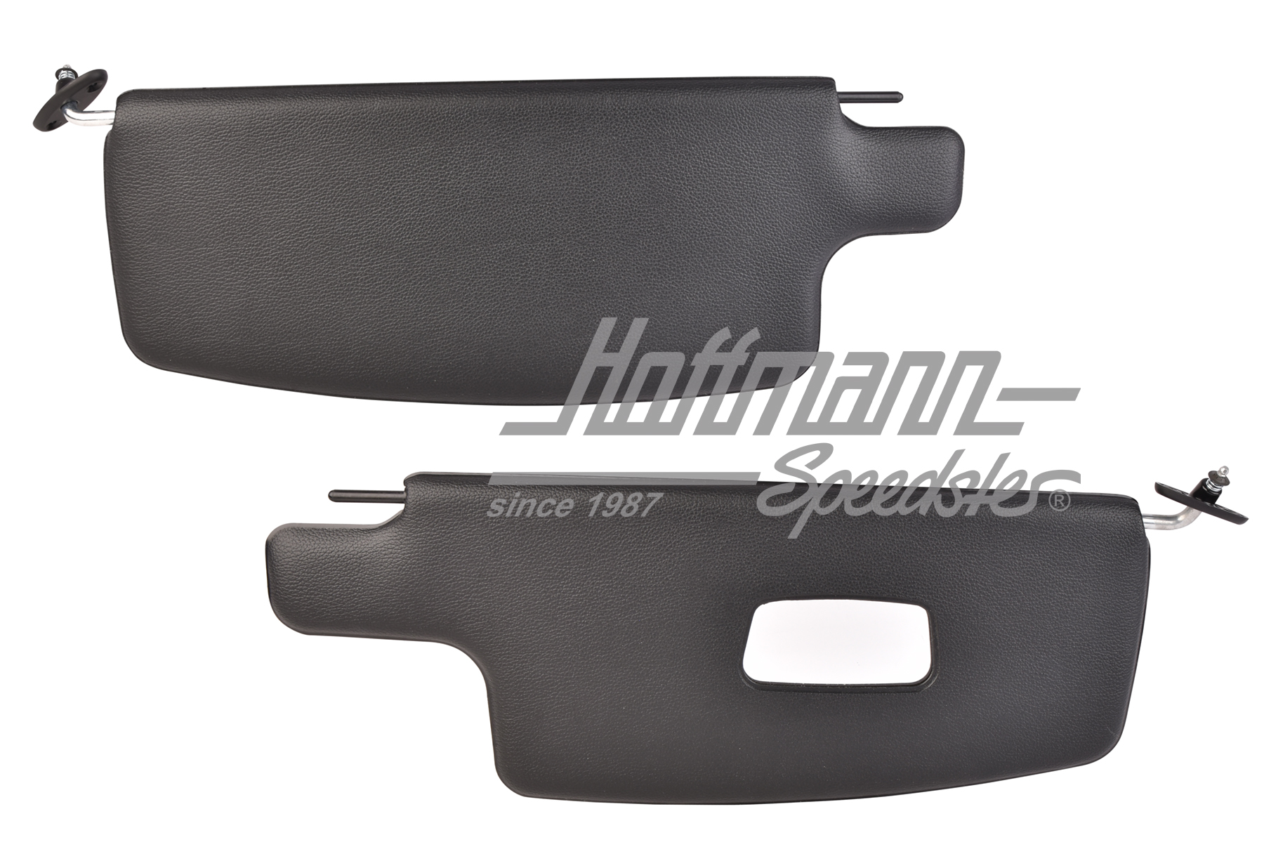 Sun visors, black, with mirror, Sedan 8.67-, Convertible 8.72- | 21-1033-211 | 055-7359-10