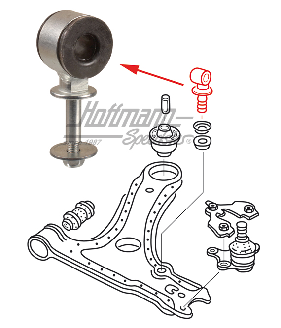 Coupling rod, transvers control arm, 1.0-1.8 | 191 411 315 B | 204-0420