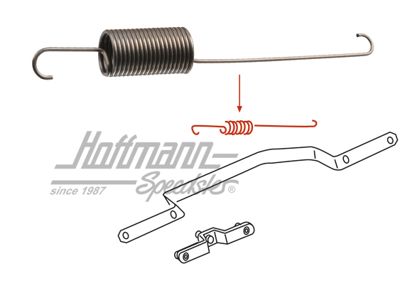 Spring, fan flap/blower housing                                                                     