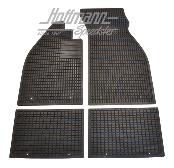 Rubber mat set, black, 4-pieces, Top Quality | 2300 453 291 | 020-5387
