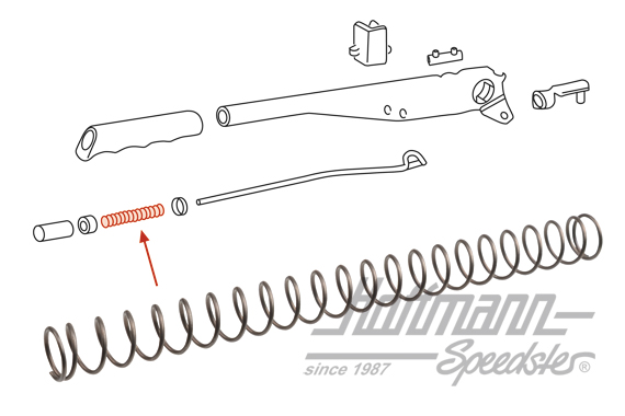 Spring, hand-brake lever, 911                                                                       