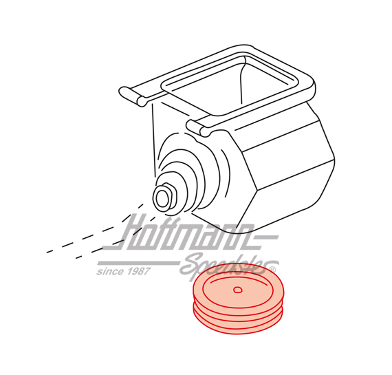 Cover, shift lever, lower, Golf 1                                                                   