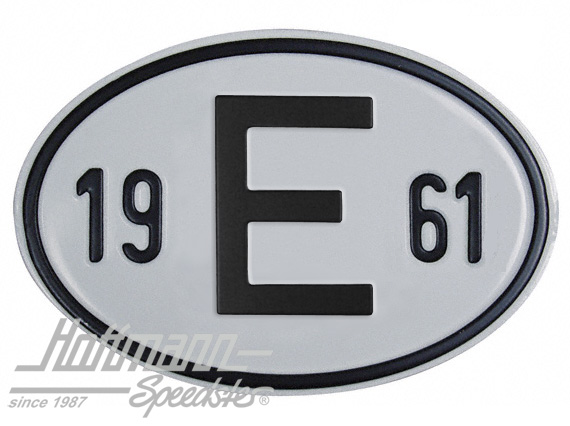 Nationality plate "E", alu, with year 1961 |  | 020-2403-61