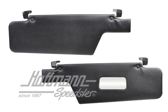 Sun visors, 911 Targa, 68-77, black | 911 731 031 42 | 580-0204-20