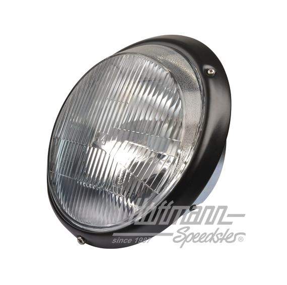Headlight, H4, Porsche 911, 78-94, black | 911 631 113 02 | 580-1930