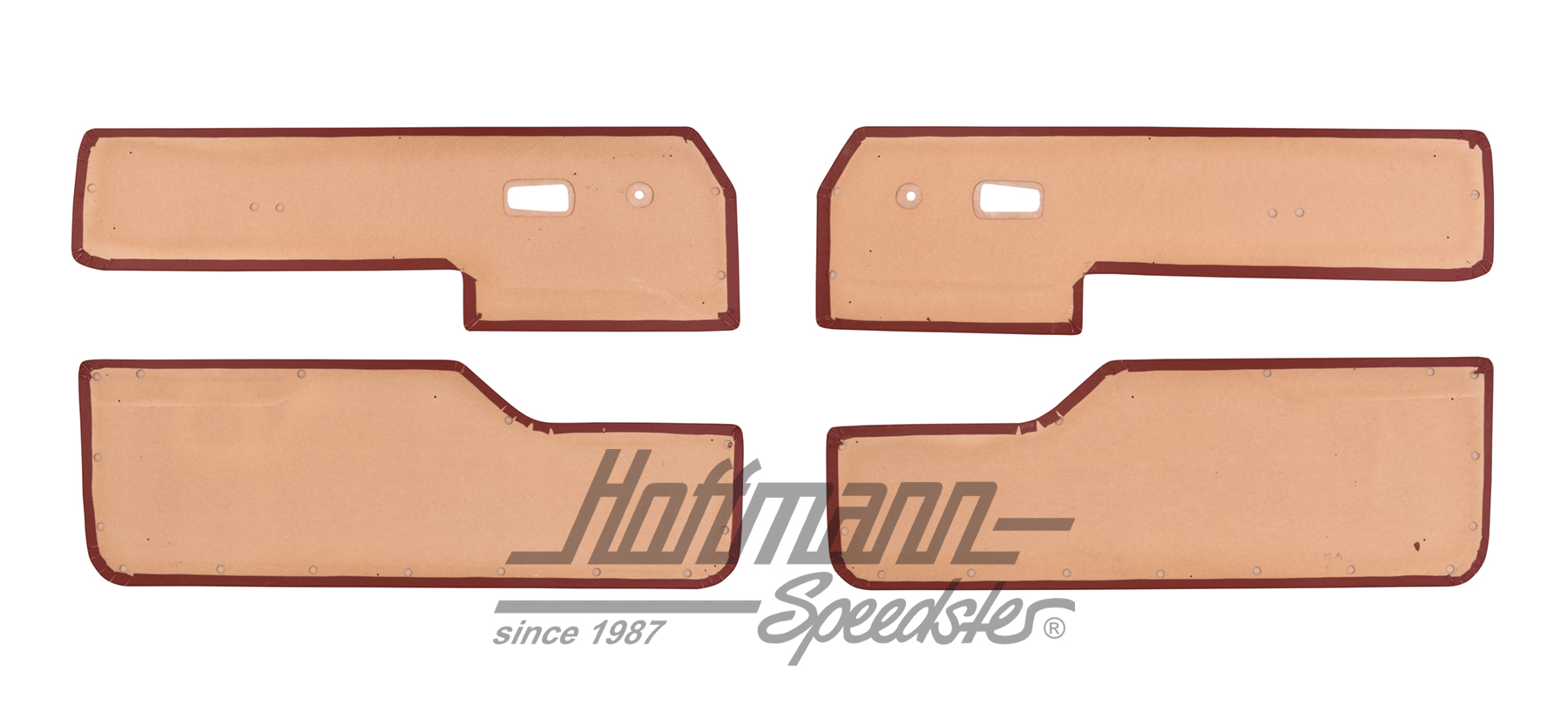 Door panels, Type 3, 4.61-7.65, red                                                                 