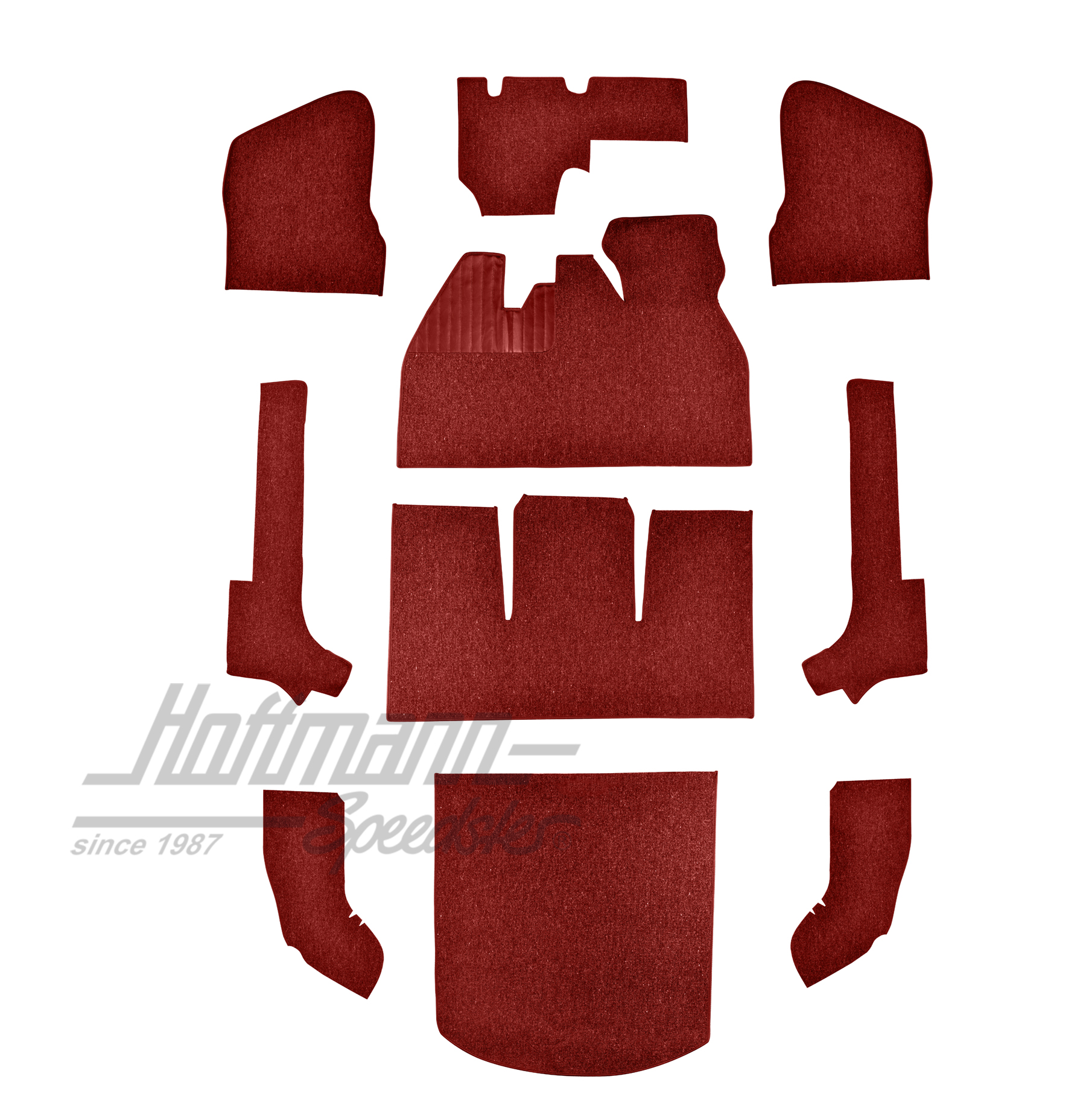 Carpet kit, Convertible, 56-64, hair yarn (10), red |  | 026-5042-06