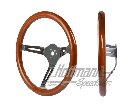 Steering wheel, wood (pale), Empi, 380/31mm | 79-4026-7 | 020-3280-34