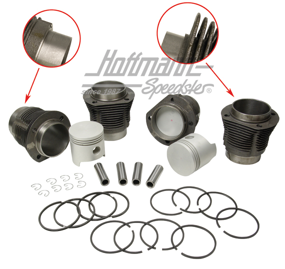 Piston + cylinder set, 77x64mm, 1.2, 22KW/30HP                                                      