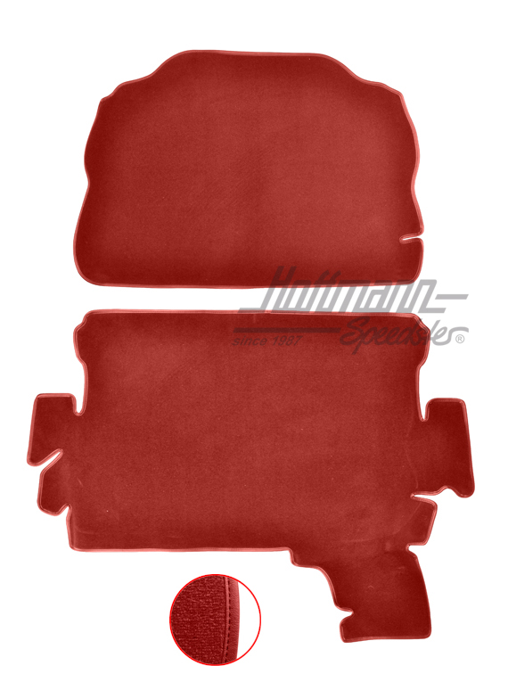 Trunk carpet kit, 1303, light red |  | 026-6627