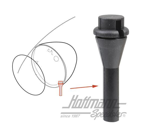 Drain hose, headlight housing, Top Quality | 111 941 187 | 020-4985-50