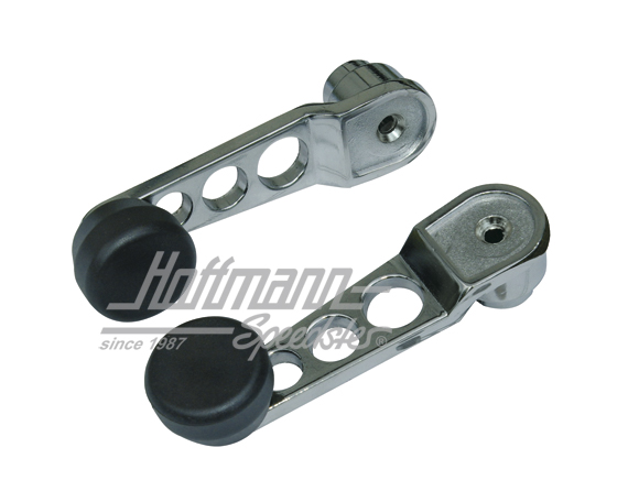 Window winder, Racing, chromed/black | 20172 | 010-3105-12