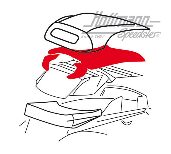 Convertible-top cushion, 8.71-.80 |  | 020-4642