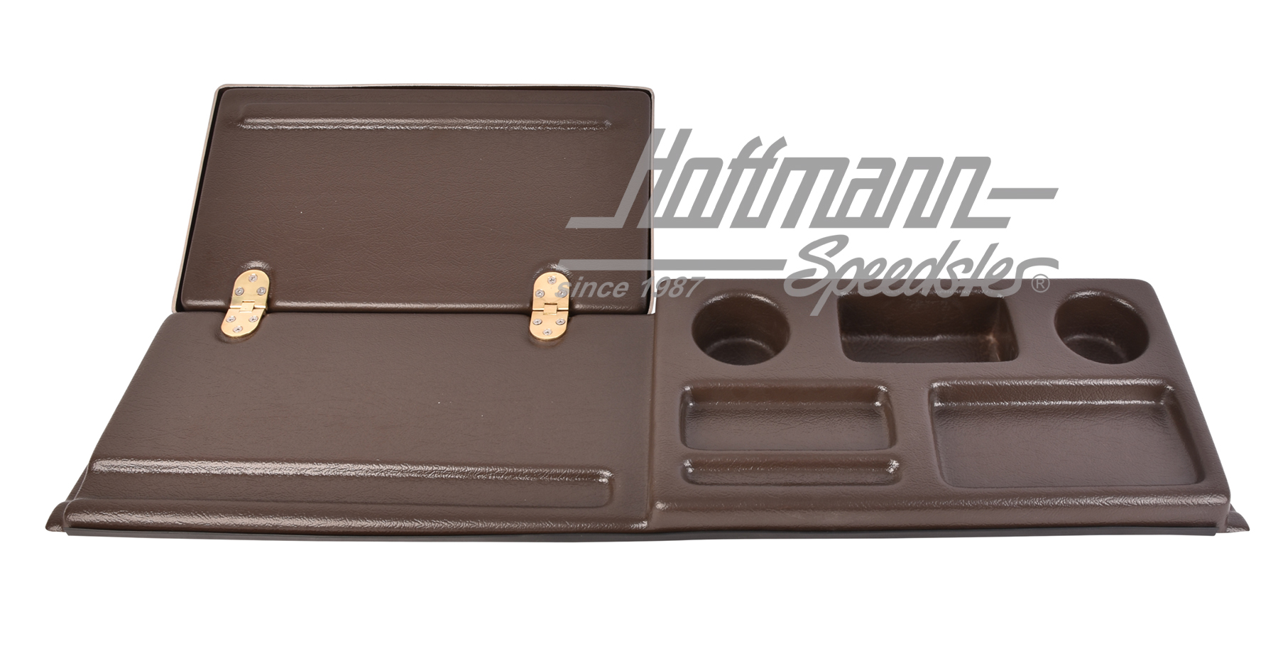 Tray, big, dashboard, with table, brown                                                             