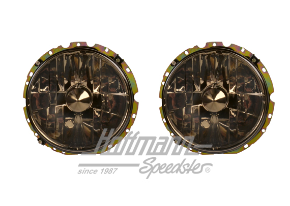 Headlight set, H4, 8.73-, crystal/smoked | 171 941 753 A  SK | 020-4428-20