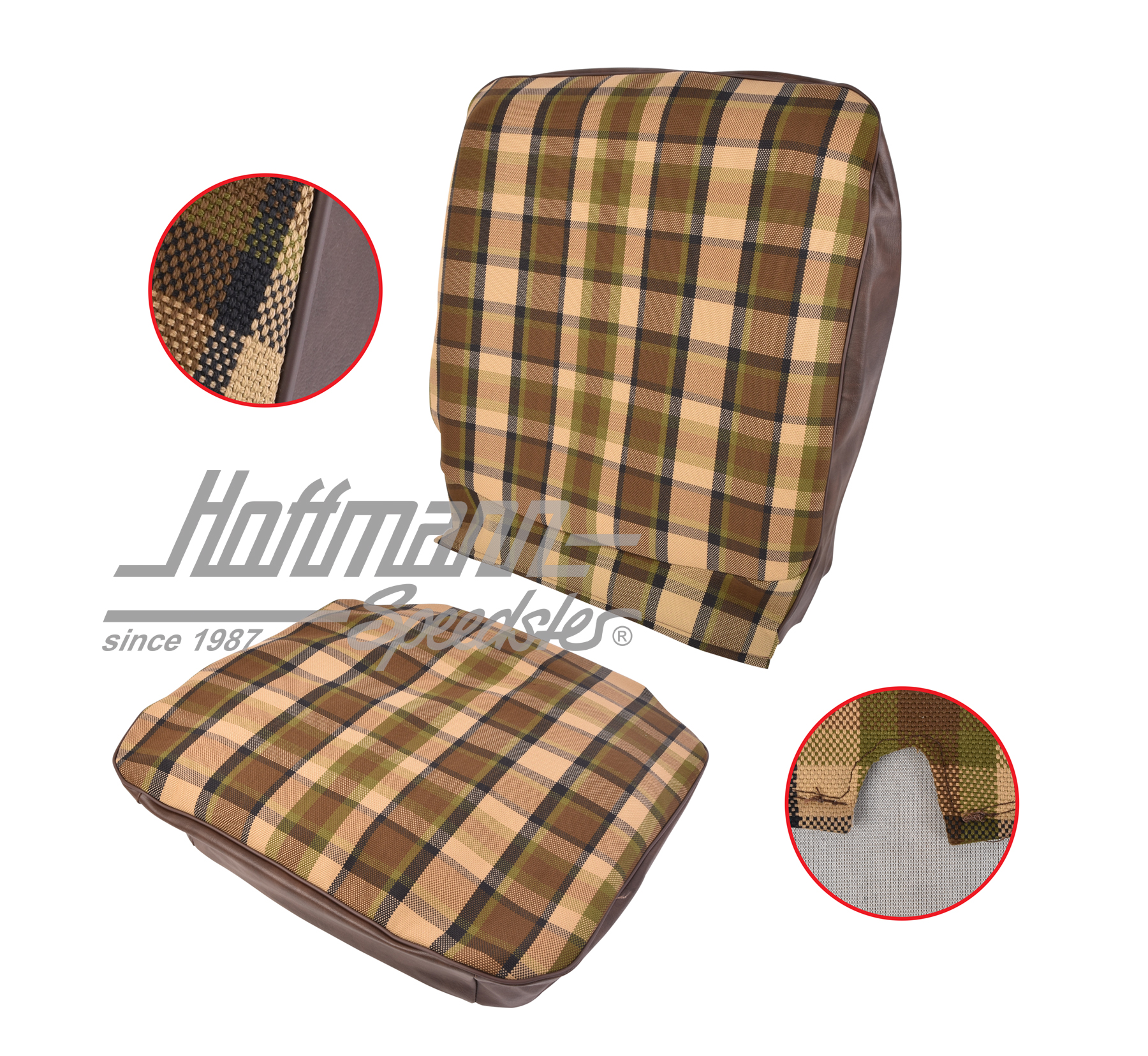 Seat cover, Westfalia, brown/beige, 68-74 |  | 098-1305-53