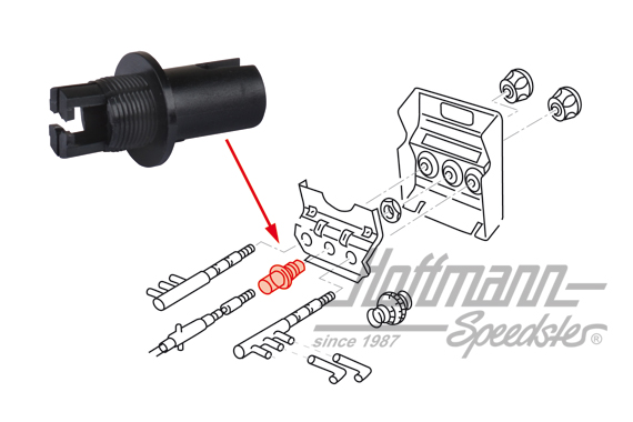 Retainer, differential-lock pull, 84-92 | 251 711 850 | 315-1000-10