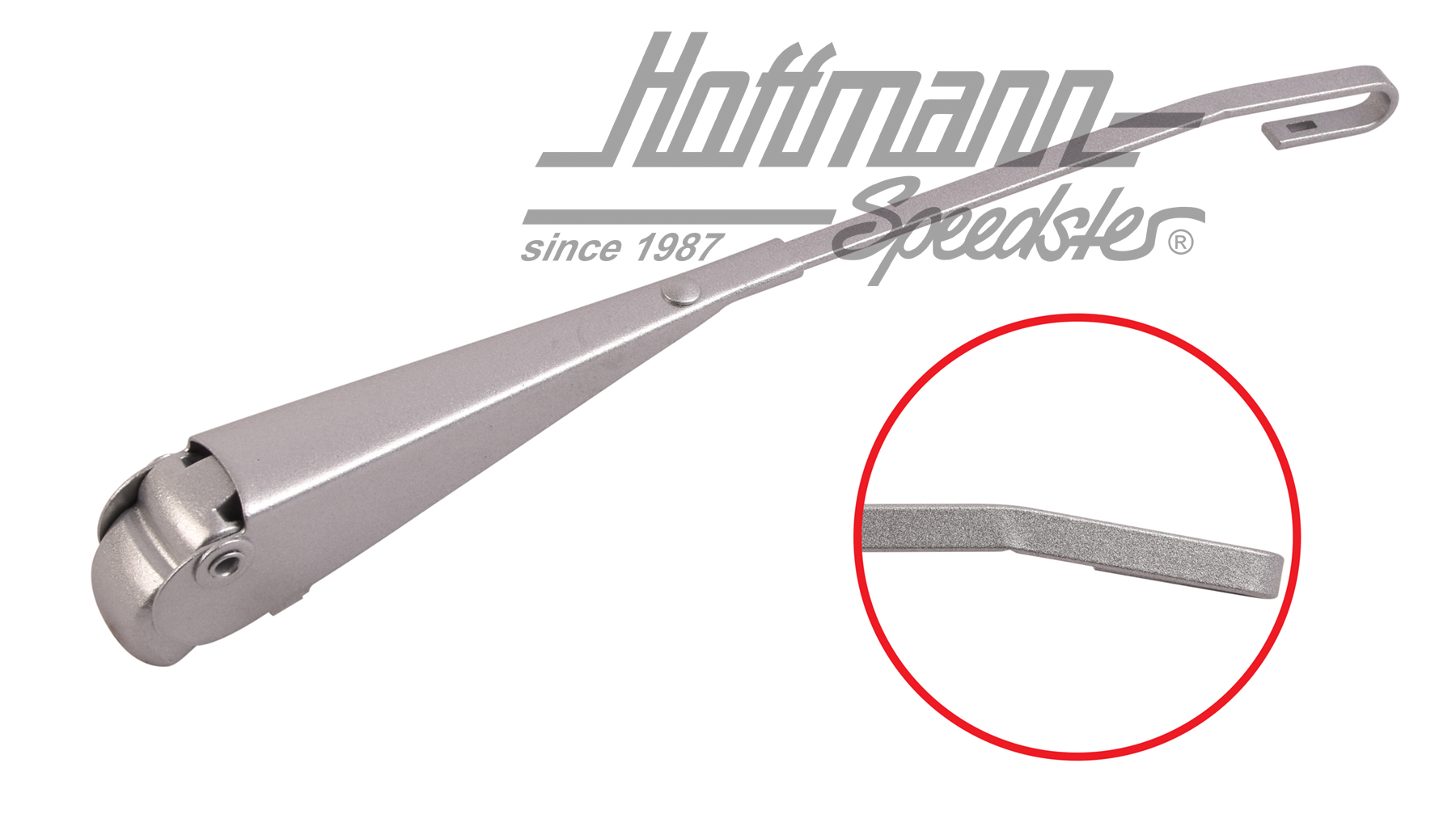 Wiper arm, 8.67-7.69/Economic Beetle, right, silver | 111 955 408 D | 020-4771-12