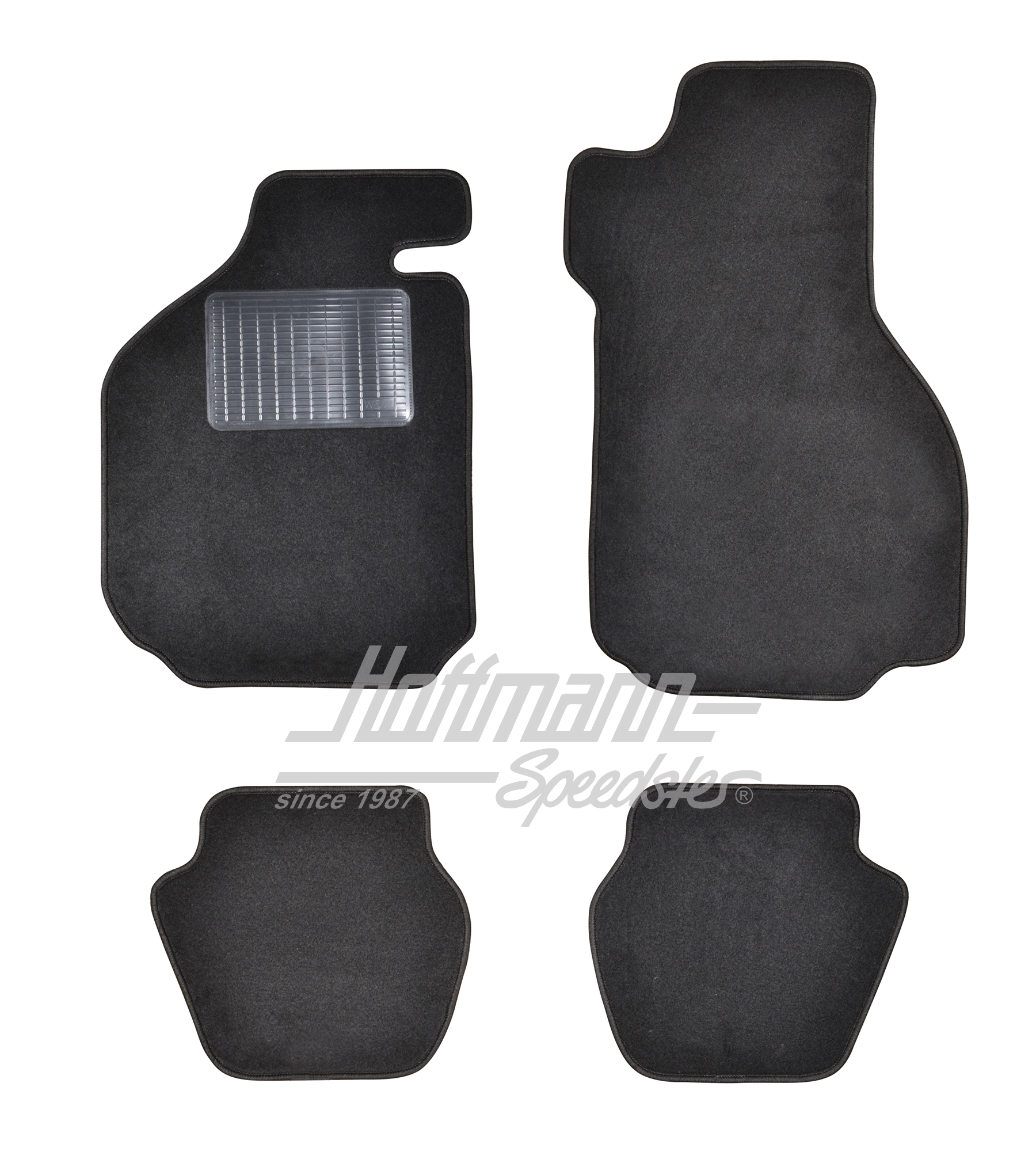Floor mats, 74-89, Targa/Convertible, black                                                         