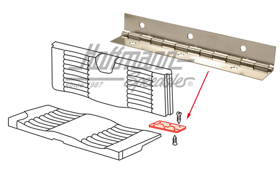 Hinge, rear-bench backrest, Coupé | 143 885 571 A | 066-1204