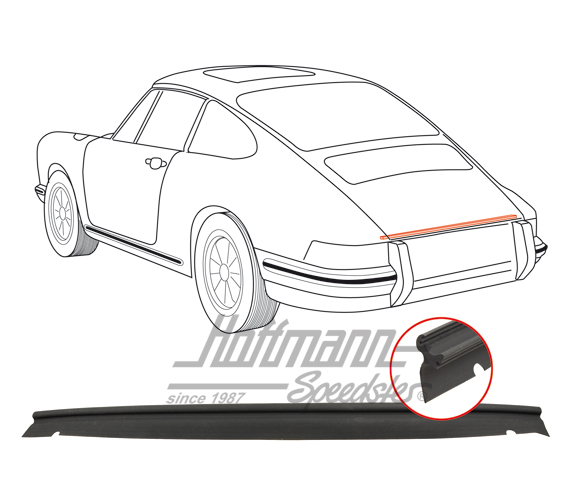 Seal, engine lid, lower, 911, 74-86                                                                 