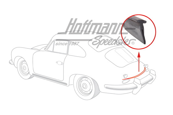 Engine-compartment seal, rear, 356 B/C                                                              