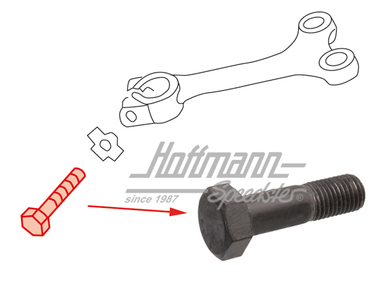 Screw, steering lever, Beetle / Bus | 211 415 747 A | 020-4298-20