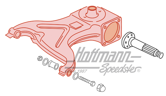 Axle guide, rear, Bus T3, left                                                                      