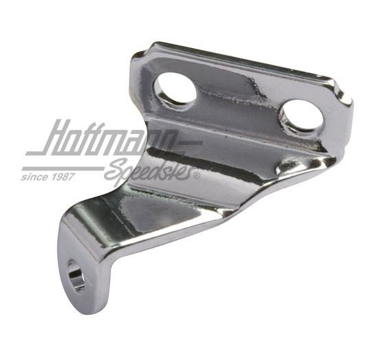 Support bracket, vent wing, upper, chromed, 10.52-7.64, right                                       