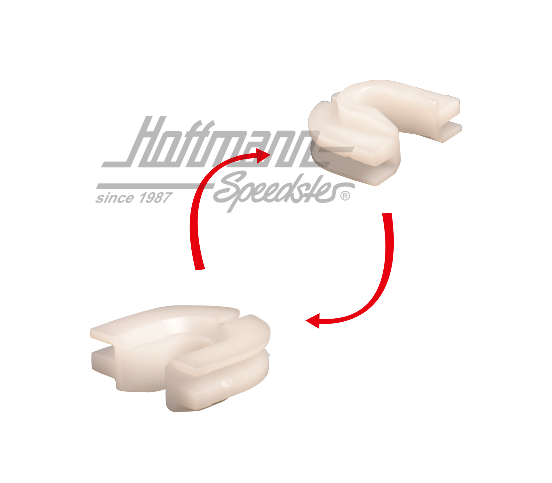 Retaining clip, engine control unit/ABS control | 191 906 276 | 340-4505