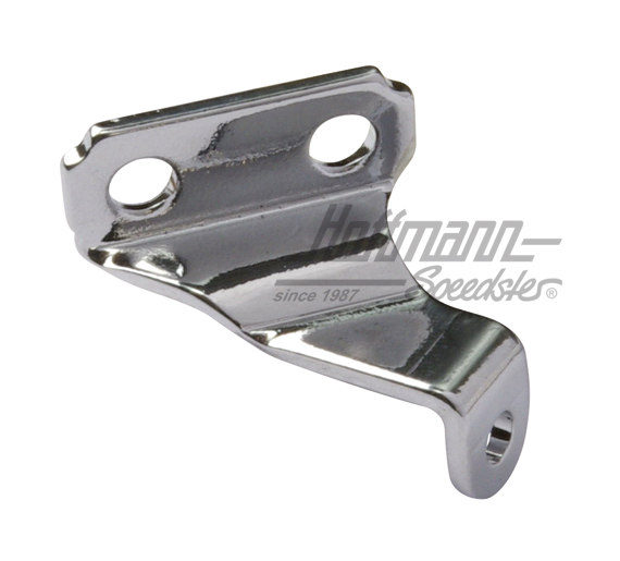 Support bracket, vent wing, upper, chromed, 10.52-7.64, left                                        