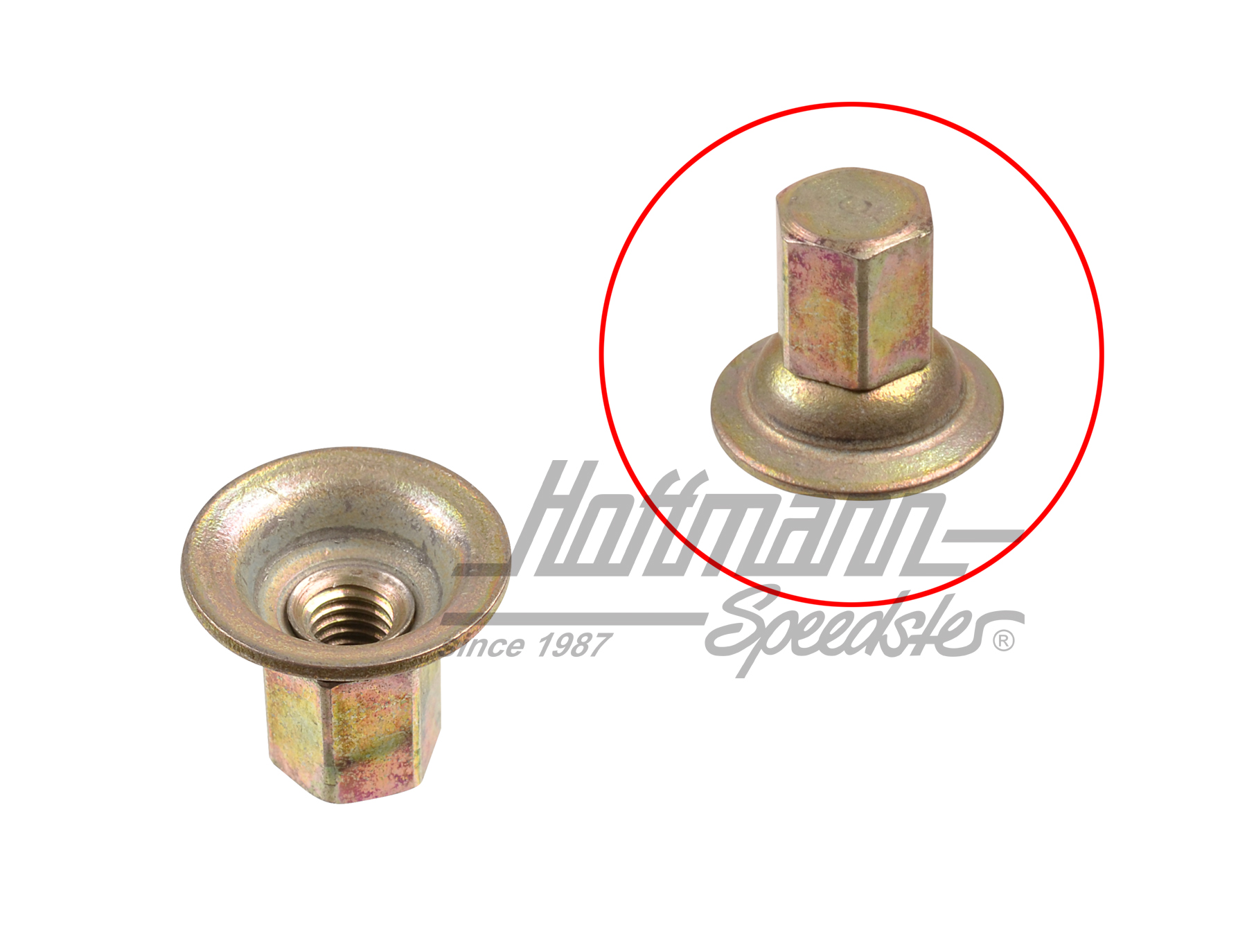 Cap nut, bolt, door stop, Bus T4 | 701 837 270 A | 408-1304