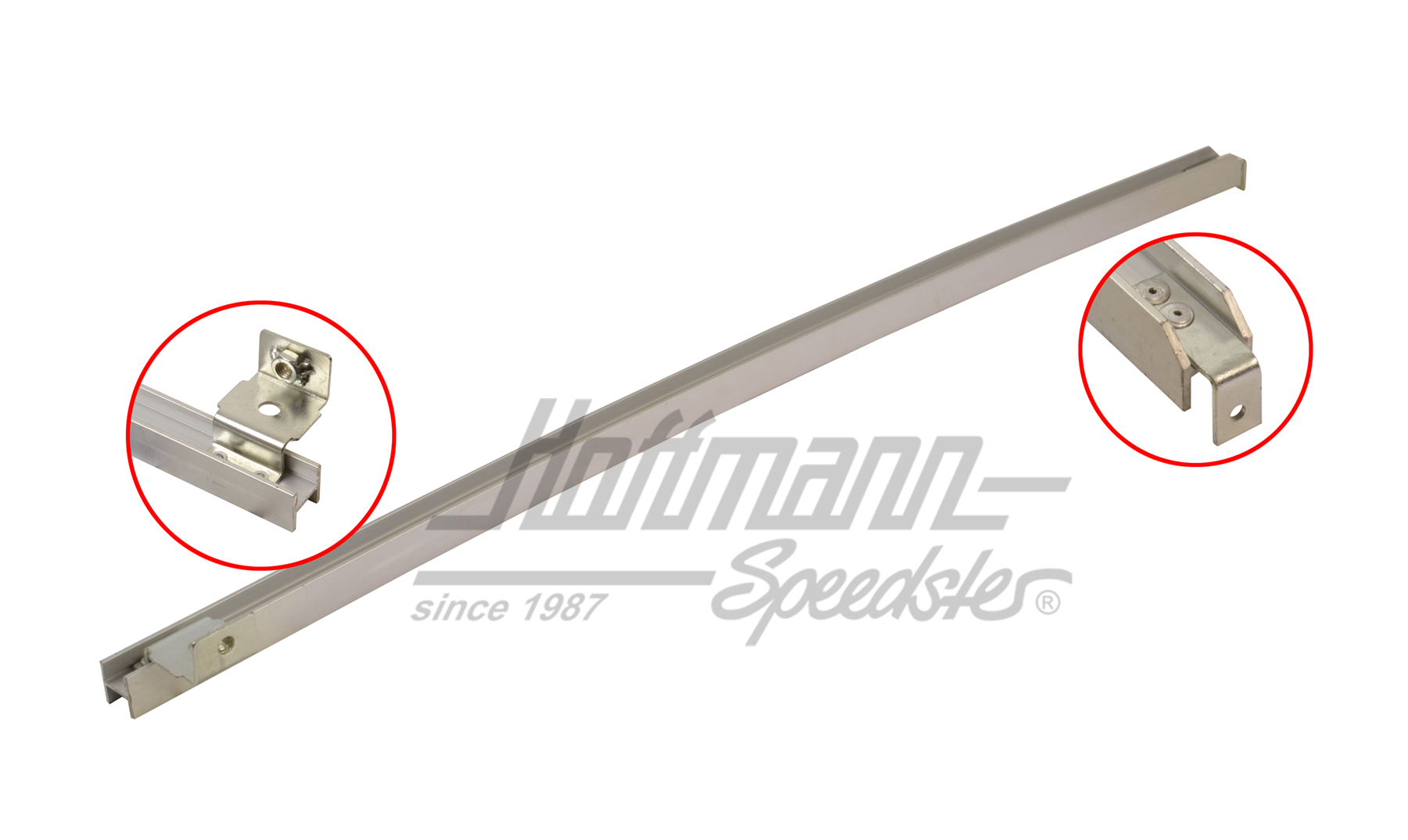 Guide bar, door window/vent window, right, silver | 251 837 410 | 360-1740-12